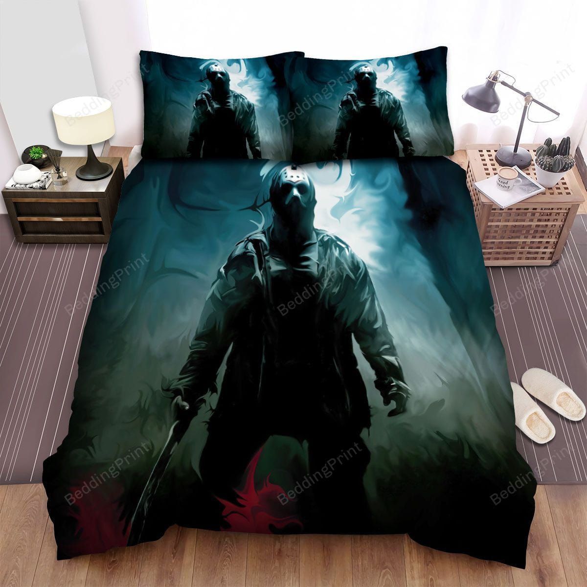 Friday The 13th (2009) Stand Duvet Cover, Flastsheet, Pillowcase Bedding Set Gift Ideas For Fans, For Halloween