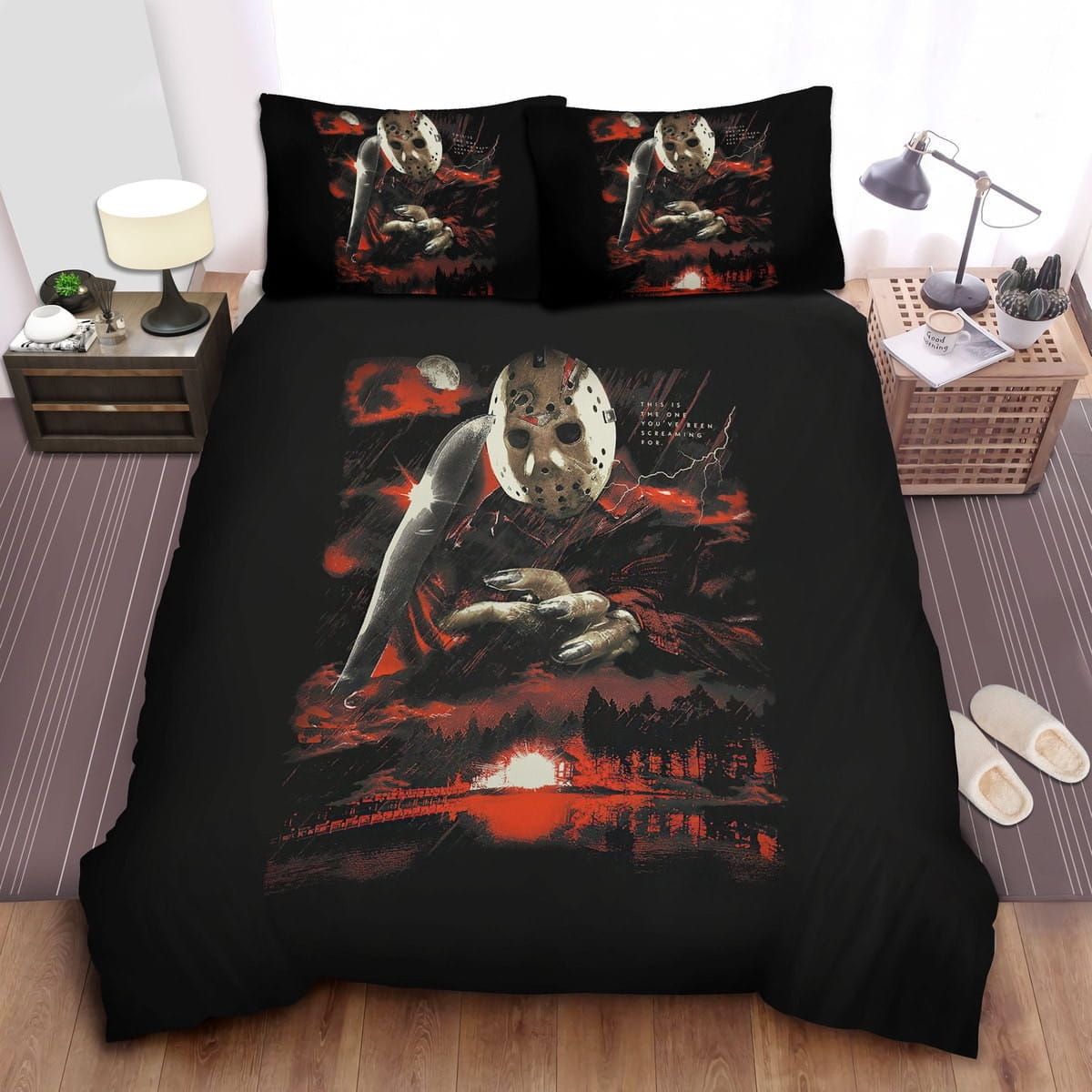 Friday The 13th The One You’ve Been Screaming Bedding Sets, Duvet Cover Flatsheet Gift For Halloween, Thanksgiving, Christmas
