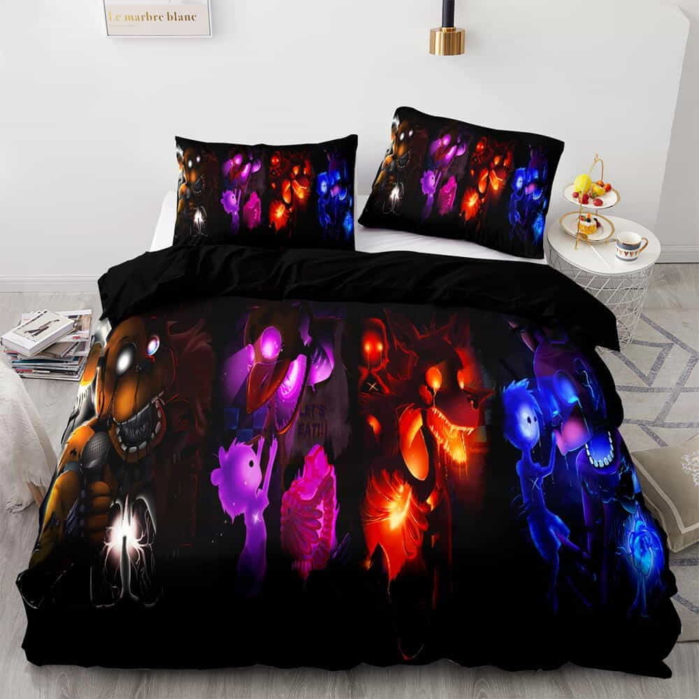 Game Five Nights at Freddy’s Bedding Sets Gift For Birthday, Father’s Day, Mother’s Day Style 2, For Halloween