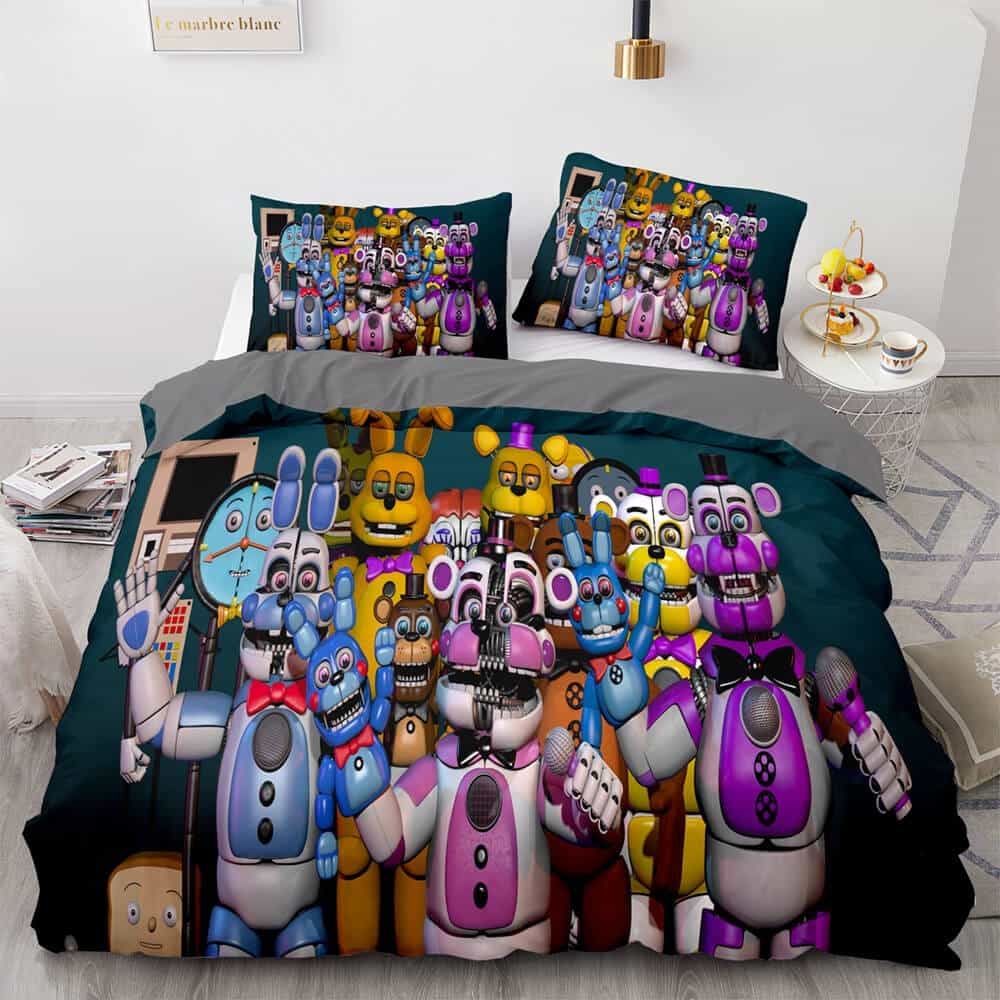Game Five Nights at Freddy’s Bedding Sets Gift For Birthday, Halloween, Christmas, Father’s Day Style 3