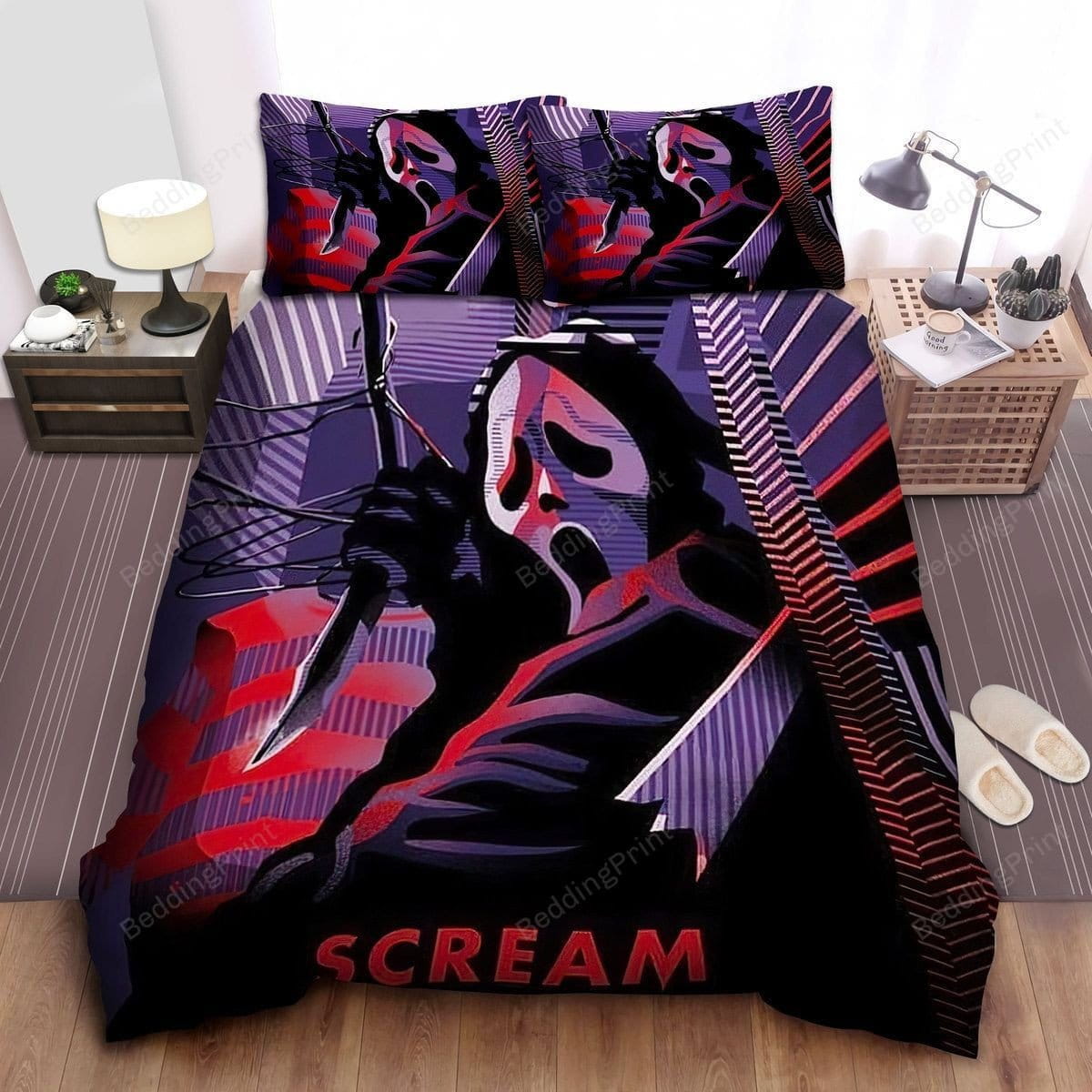 Ghostface In Scream Alternative Poster Duvet Cover, Bedding Set Gift For Christmas, Black Friday, Thanksgiving, Black Friday, For Halloween