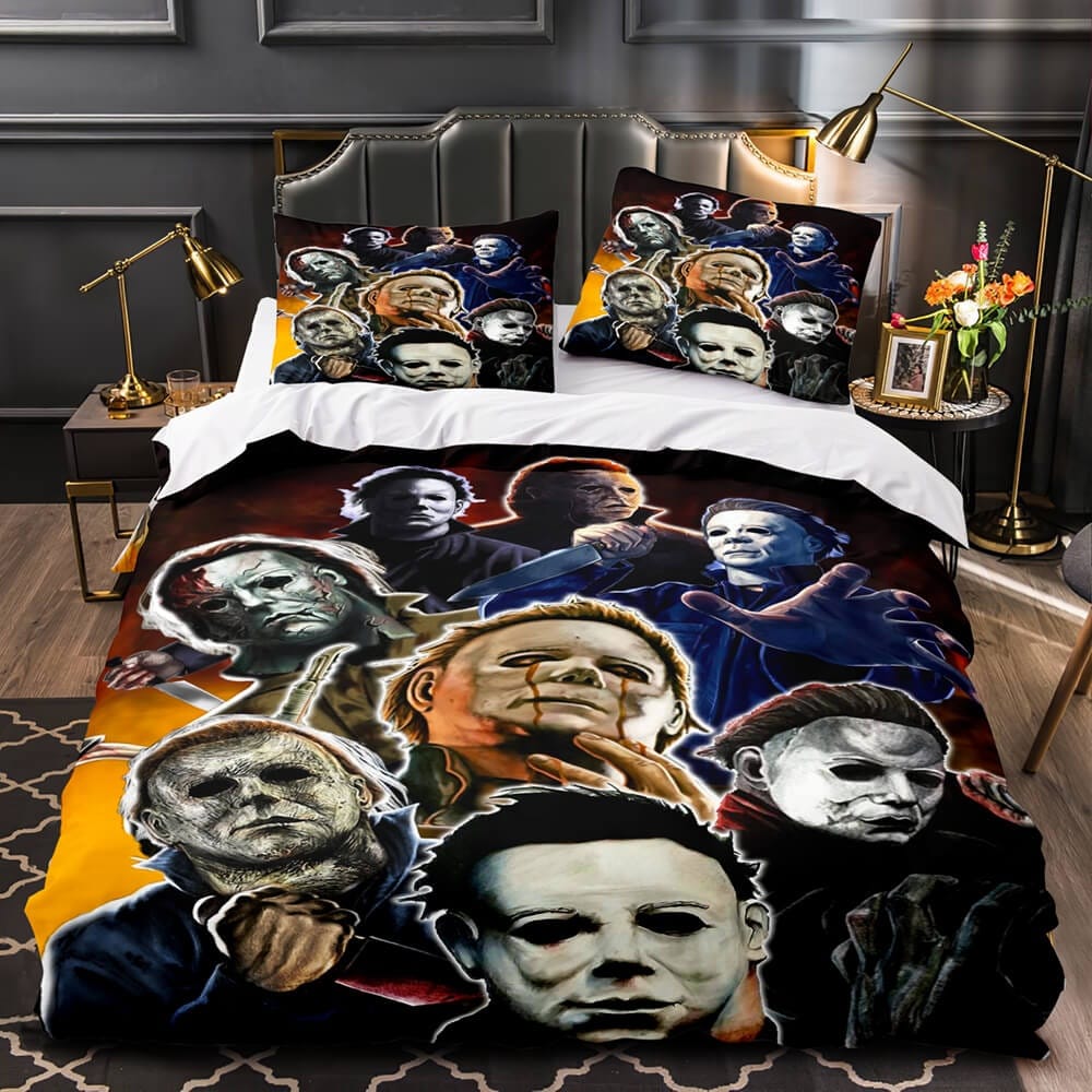 Halloween Horror Decorative Bedding Sets For Fan