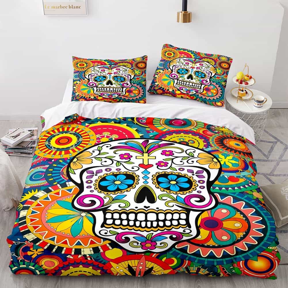 Halloween Horror Skeleton Skull Bedding Sets, Gift For Mother’s Day, Father’s Day, Christmas