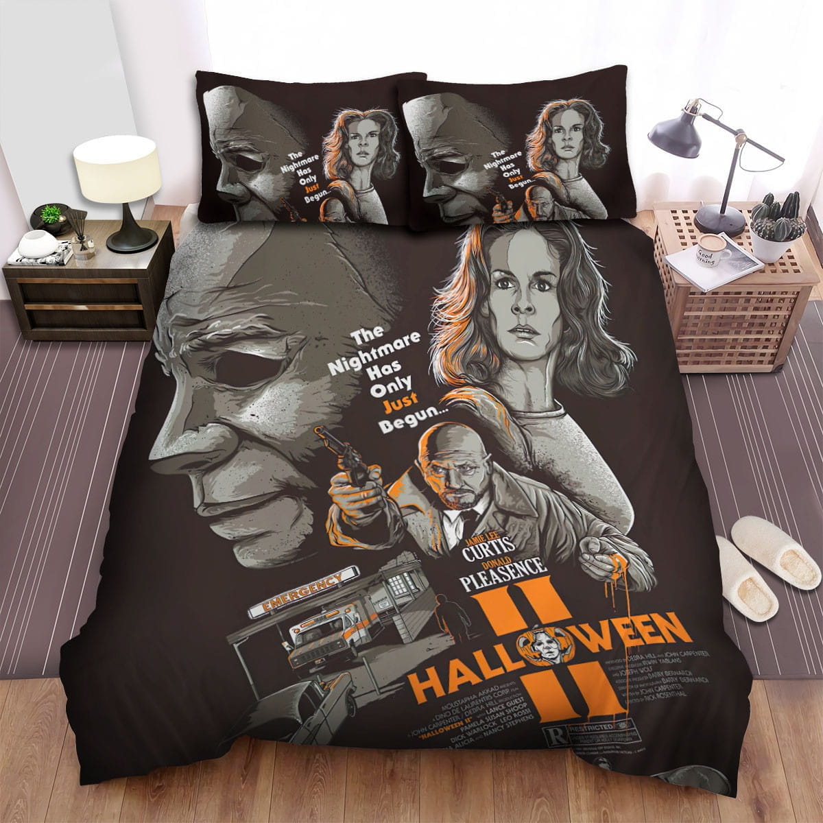 Halloween Ii Movie Poster Ii Bedding Sets, Duvet Cover Flatsheet Gift For Halloween, Thanksgiving, Christmas
