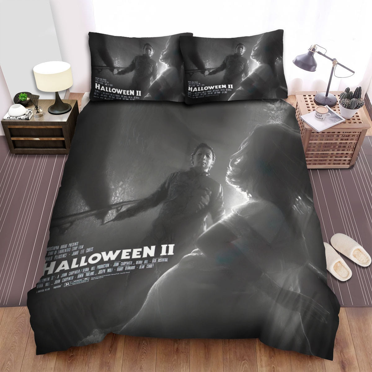 Halloween Ii Movie Poster V Photo Decorative Bedding Sets with Duvet Cover, Flatsheet, Pillowcases