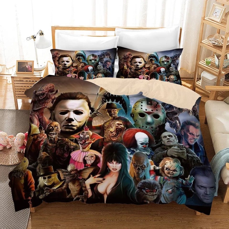 Halloween Michael Myers Horror Movie Bedding Sets, Gift For Halloween, Thanksgiving, Christmas