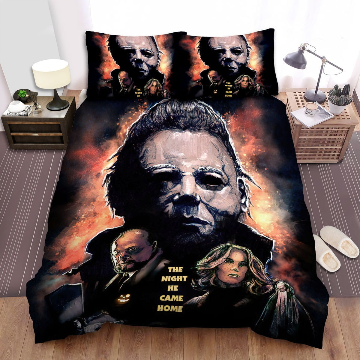 Halloween Movie Poster VIIi Bedding Sets, Duvet Cover Flatsheet Gift For Wife, Husband, Besties