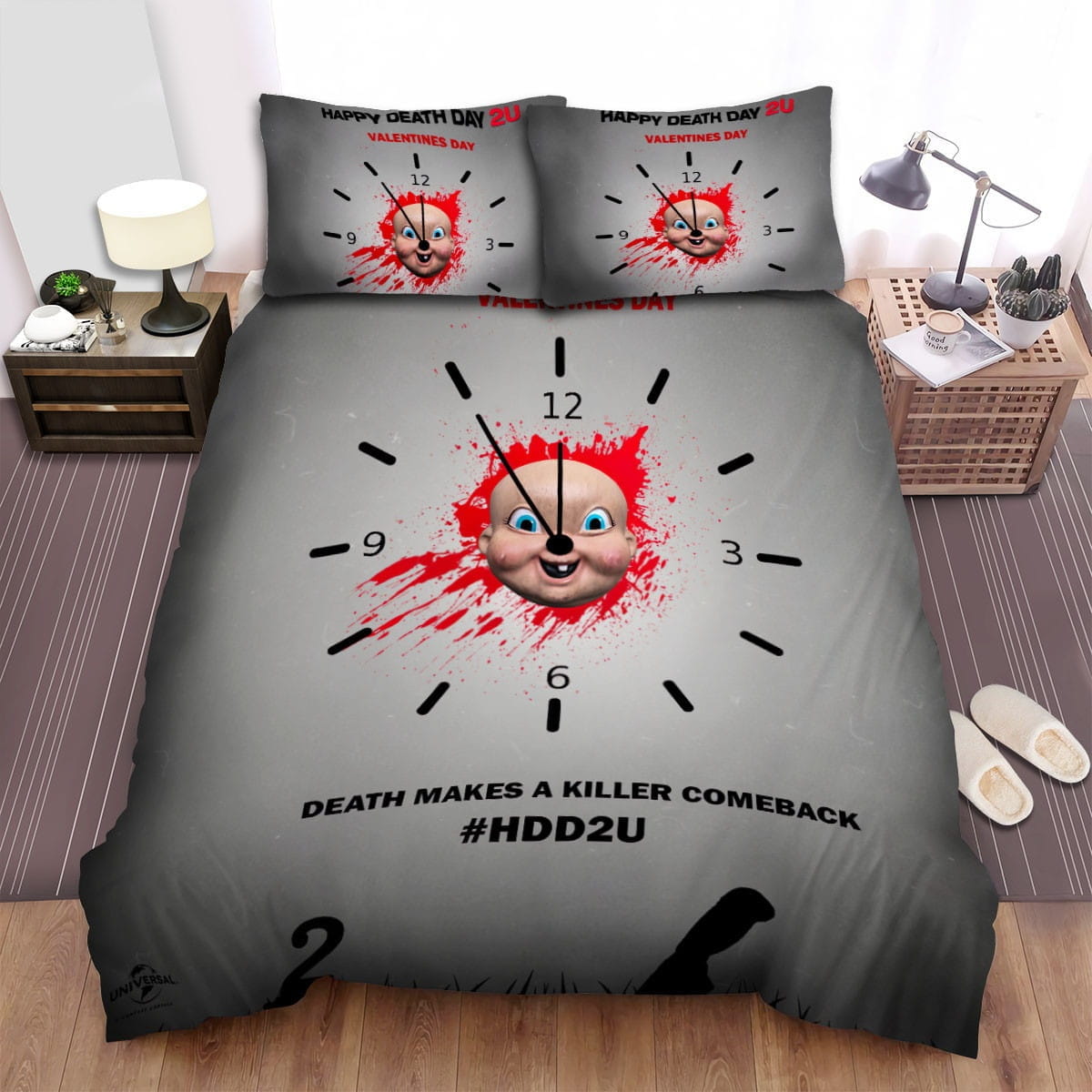 Happy Death Day 2u (2019) Movie Poster Artwork 5 Bedding Sets, Duvet Cover Flatsheet Gift For Halloween, Thanksgiving, Christmas