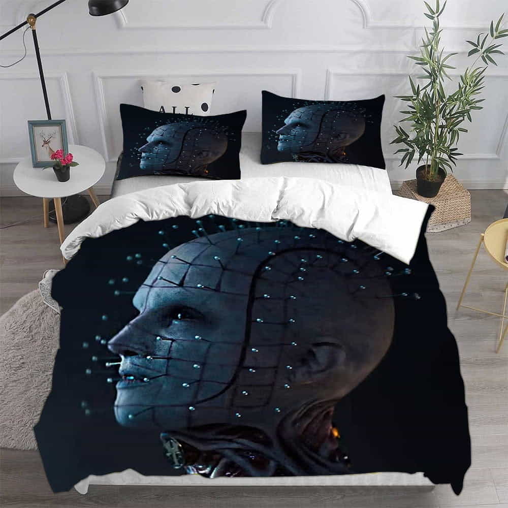 Hellraiser Bedding Sets Duvet Cover, Flatsheet, Pillowcase For Dad, Mom, For Halloween