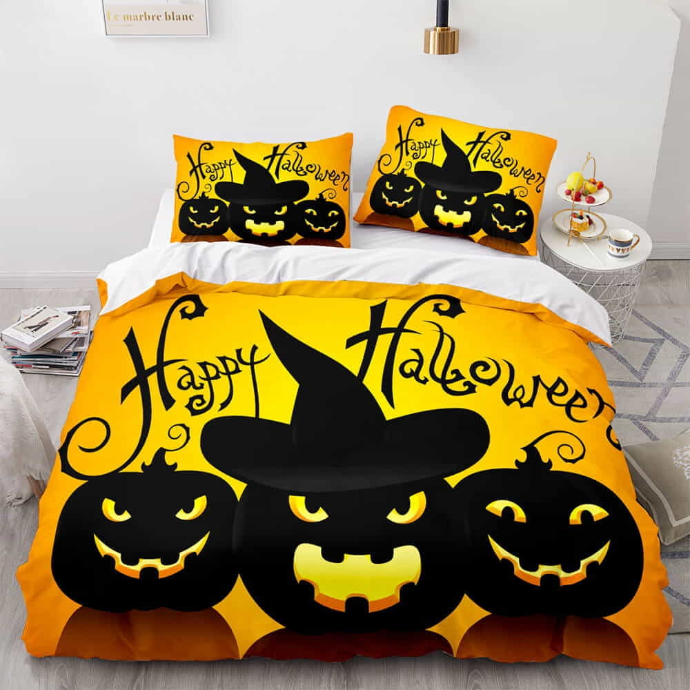 Horror Halloween Decor Bedding Sets – Duvet Cover, Flatsheet, Pillowcases For Every Bedroom