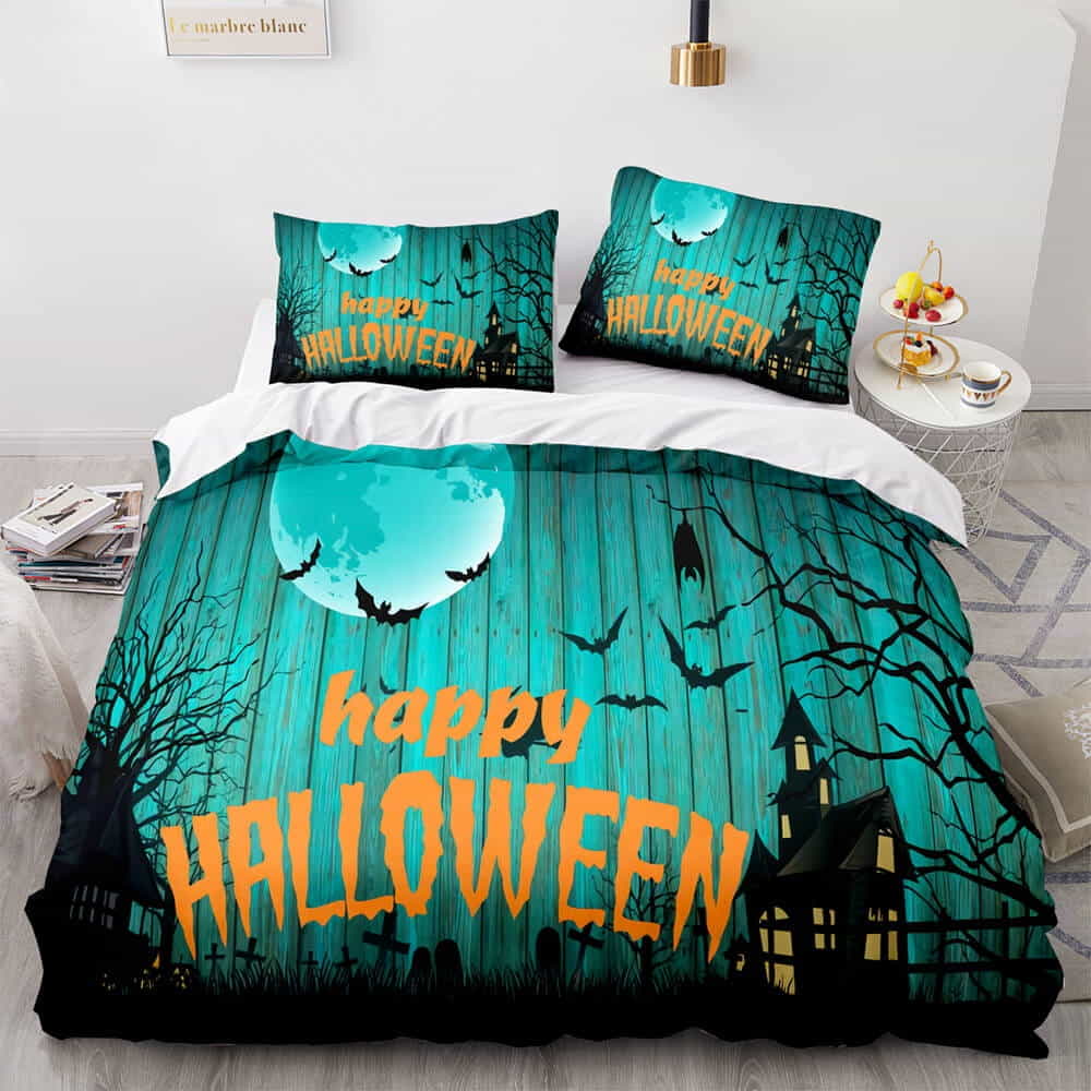 Horror Halloween Decor Bedding Sets Gift For Birthday, Father’s Day, Mother’s Day