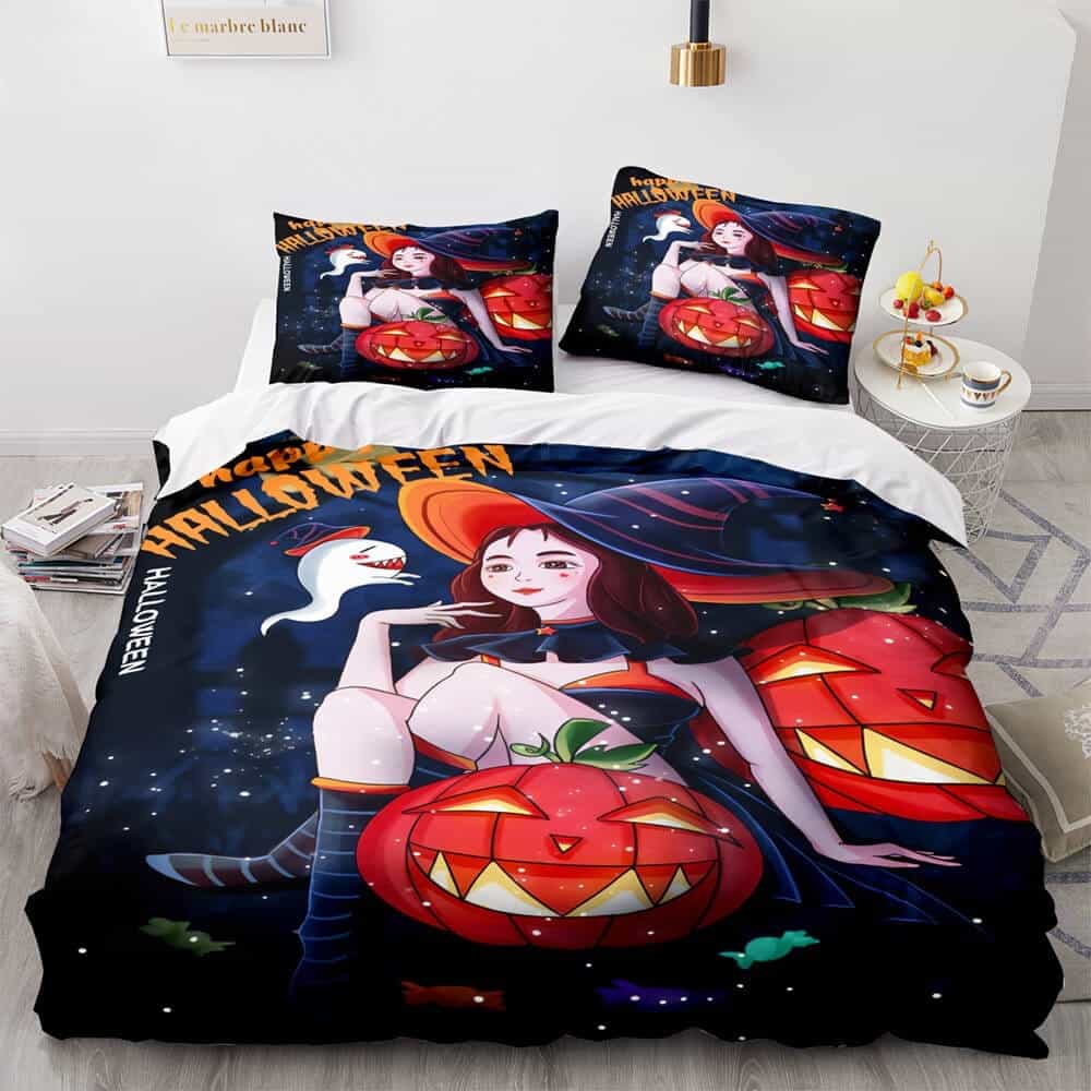 Horror Halloween Decor Bedding Sets, Gift For Mother’s Day, Father’s Day, Christmas