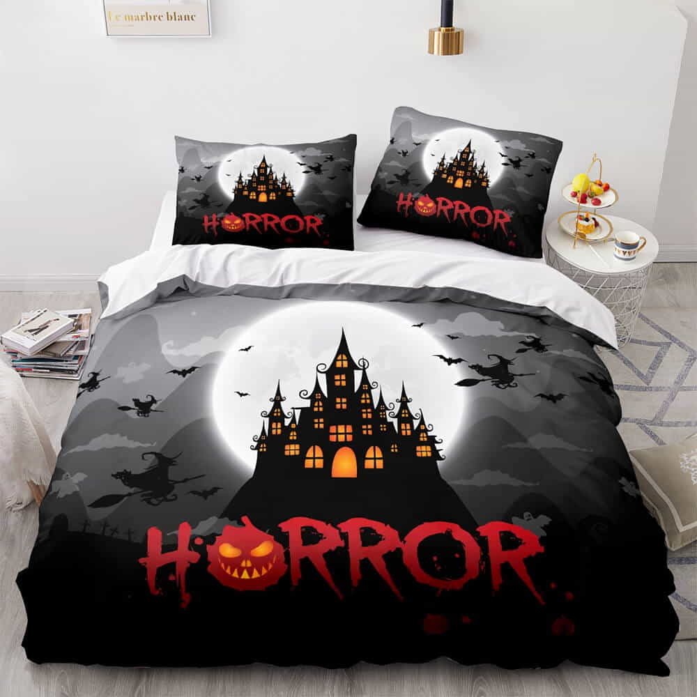 Horror Halloween Decor Bedding Sets Gift For Mother’s day, Father’s day Style 2