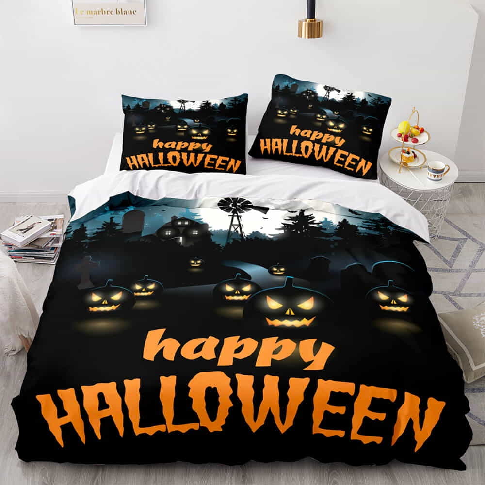 Horror Halloween Decor Decorative Bedding Sets For Fan