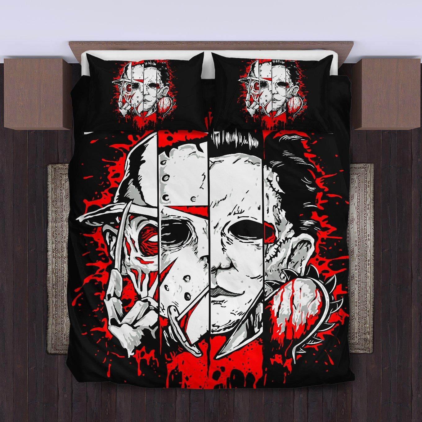 Horror Movies Duvet Cover, Bedding Set Gifts For Black Friday Christmas Thanksgiving Black Friday, For Halloween