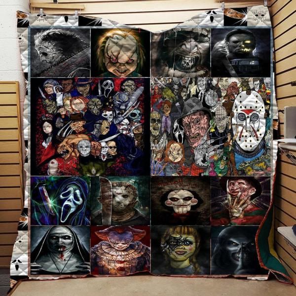 Horror Squad Quilt Gift For Family On Christmas, Black Friday, Cyber Monday, For Halloween