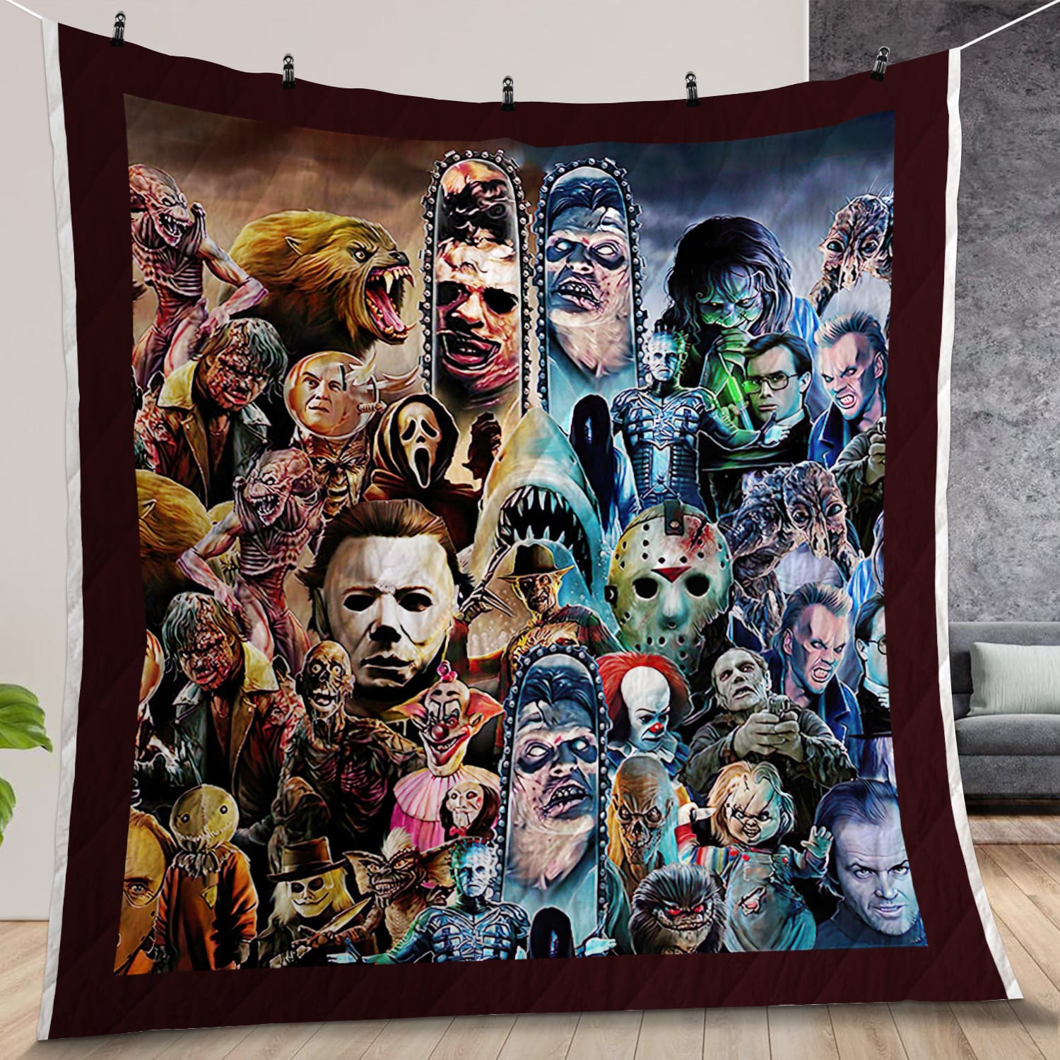 Horror Squad Quilt Gift Ideas For Fans, For Halloween