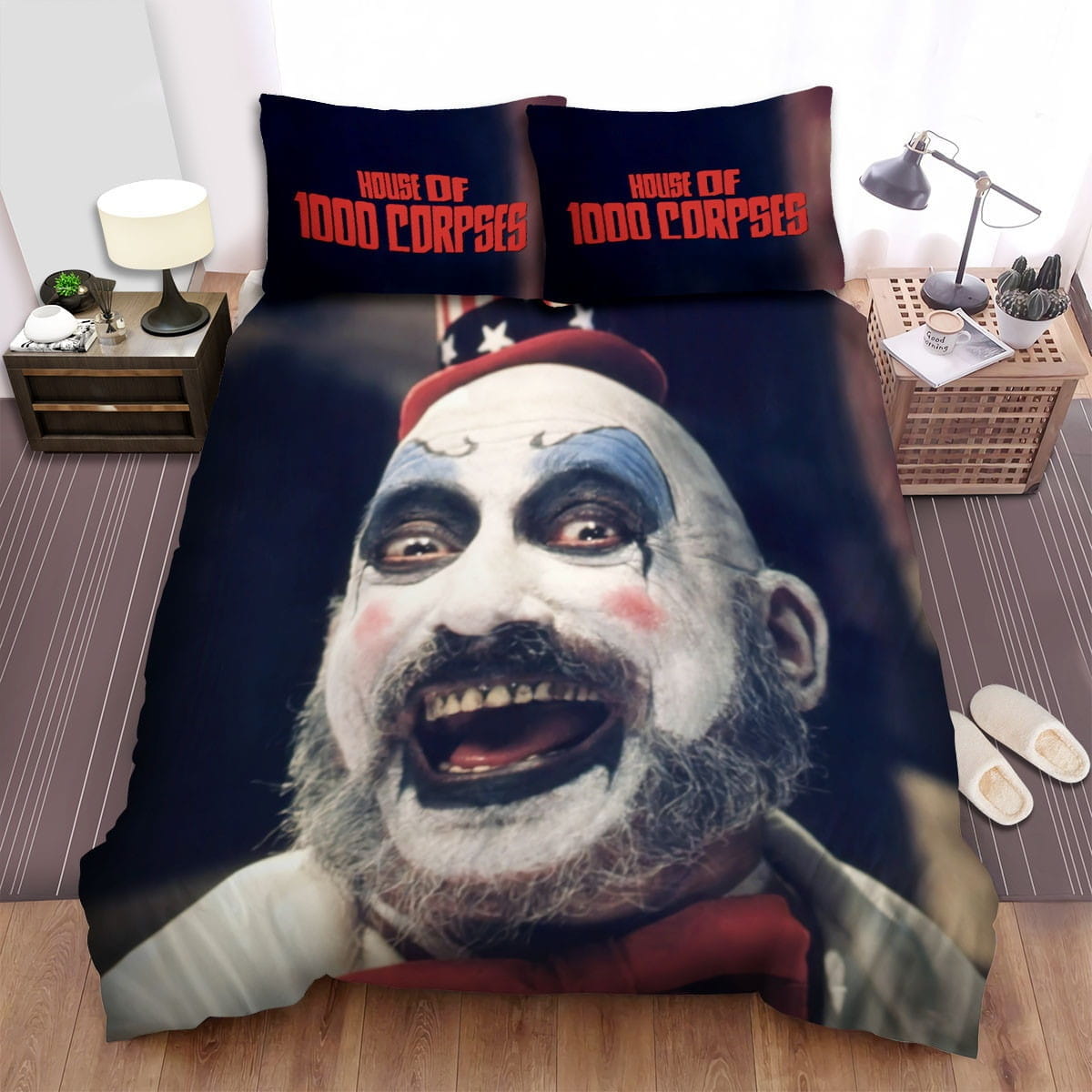 House Of 1000 Corpses (2003) Smile Movie Poster Bedding Set, Duvet Cover Gift For Christmas, Birthday, Thanksgiving, For Halloween