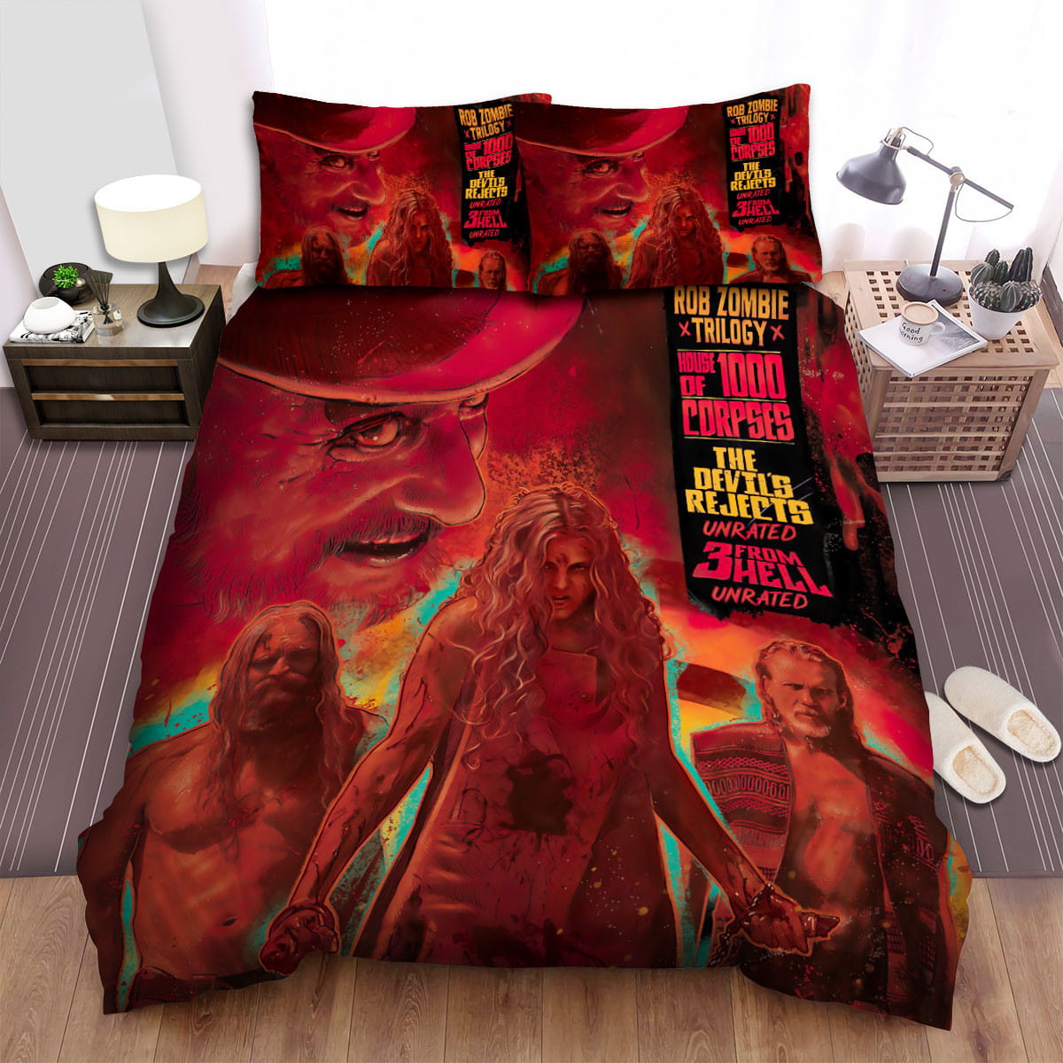 House Of 1000 Corpses (2003) The Devil’s Rejects Movie Poster Duvet Cover, Flastsheet, Pillowcase Bedding Set Gift Ideas For Fans, For Halloween