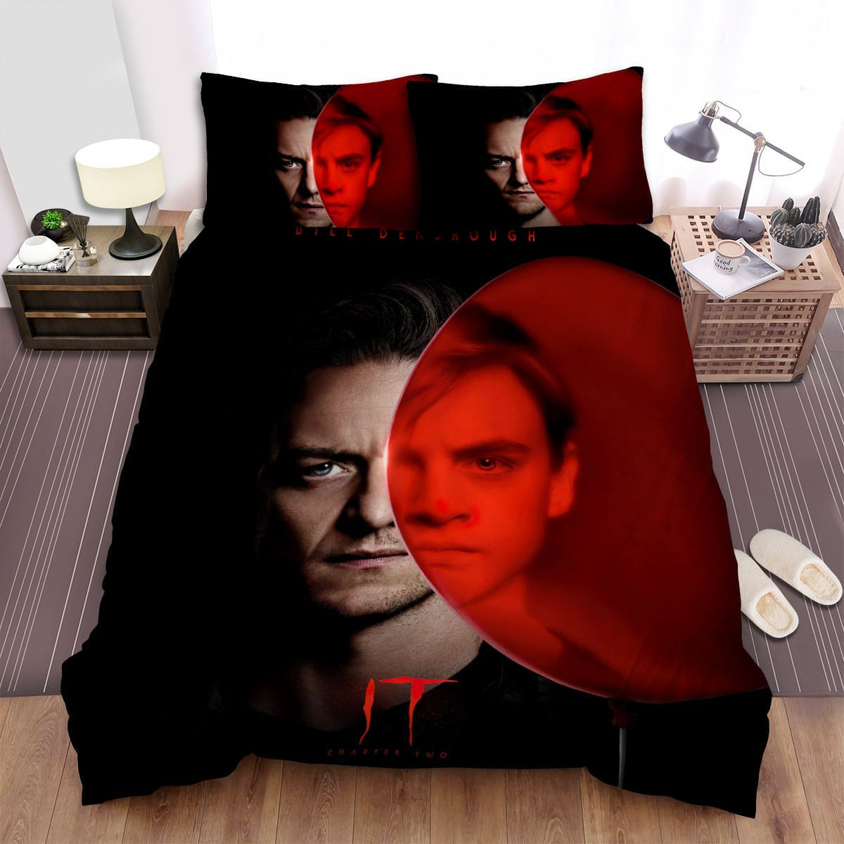 It Chapter Two Movie Cast 4 Photo Bedding Sets Duvet Cover, Flatsheet, Pillowcase For Your Lover, For Halloween