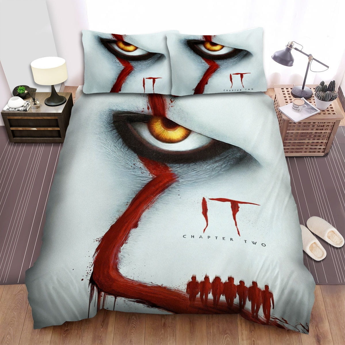 It Chapter Two Movie Poster VII Photo Bedding Sets – Duvet Cover, Flatsheet, Pillowcases Perfect Gift For Fans, For Halloween