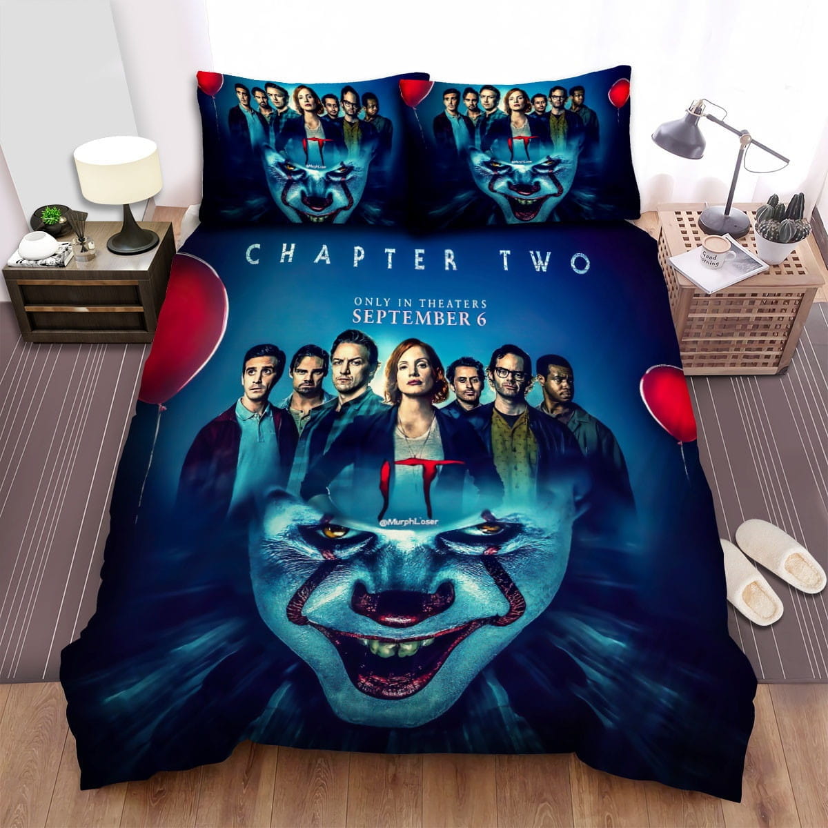 It Chapter Two Movie Poster Xiii Photo Bedding Sets, Duvet Cover Flatsheet Gift For Wife, Husband, Besties, For Halloween