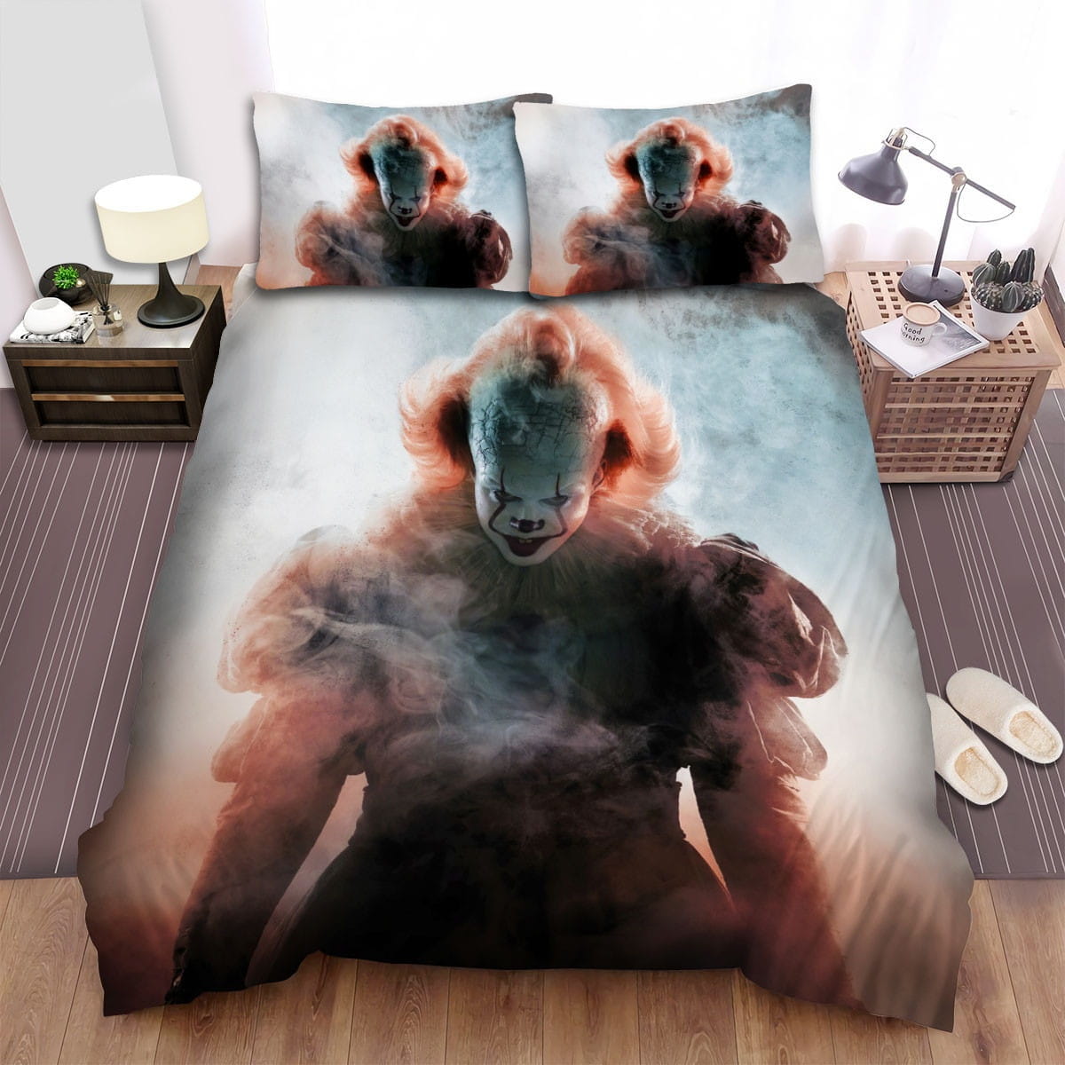 It Chapter Two Movie Smoke Photo Bedding Set, Duvet Cover Gift For Christmas, Birthday, Thanksgiving, For Halloween