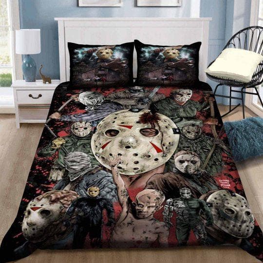 Jason Voorhees Duvet Cover, Bedding Set Gift For Christmas, Black Friday, Thanksgiving, For Halloween
