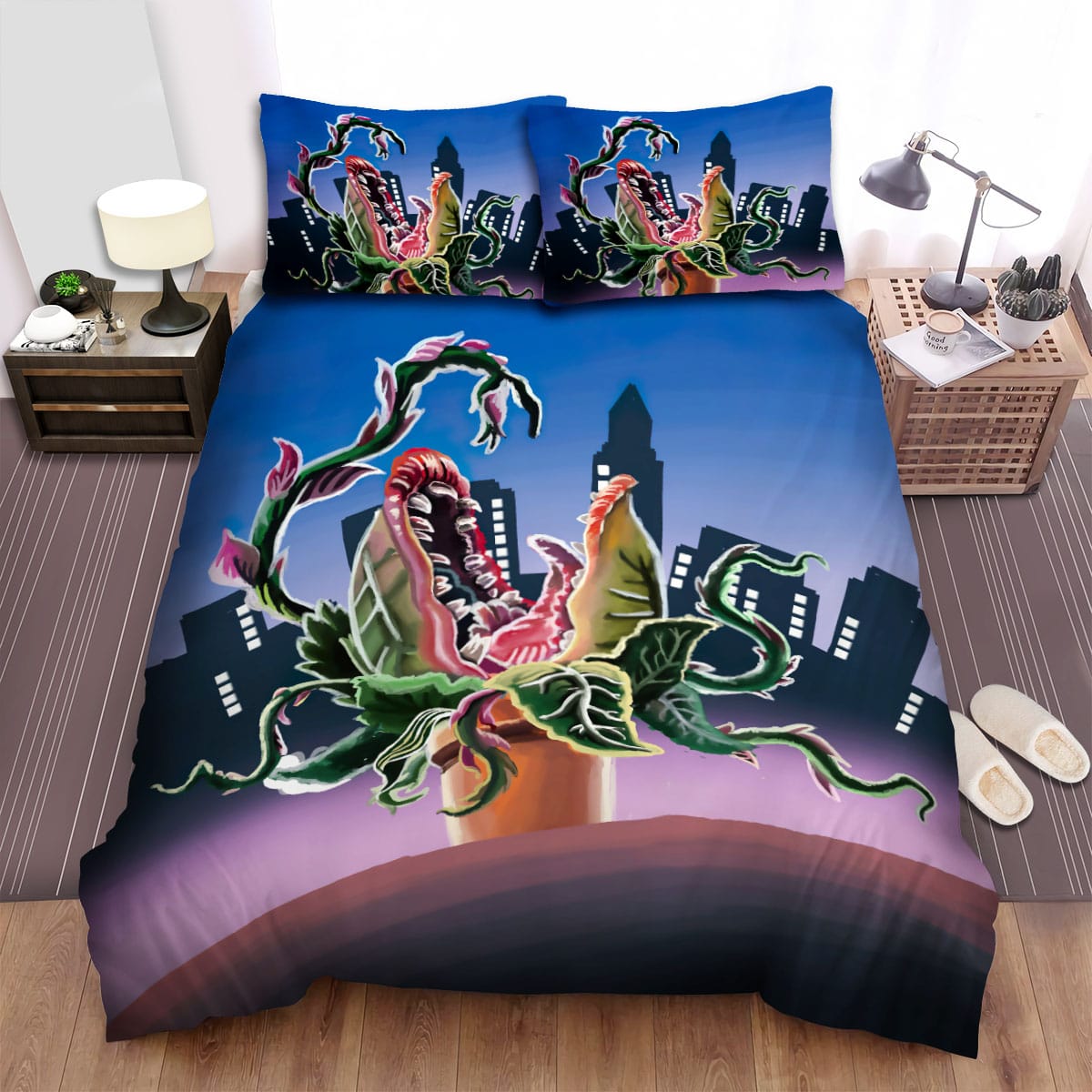 Little Shop Of Horrors Art Bed Sheets Spread Duvet Cover Bedding Sets, For Halloween