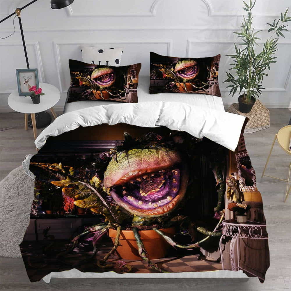 Little Shop of Horrors Bedding Sets Duvet Cover, Flatsheet, Pillowcases Perfect Gift For Fans, For Halloween