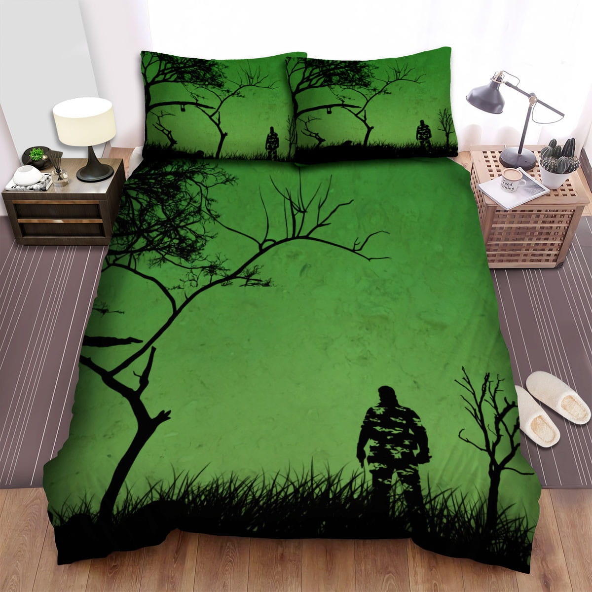 Metal Gear Solid The Horror Forest Bedding Sets – Duvet Cover, Flatsheet, Pillowcases Perfect Gift For Fans, For Halloween