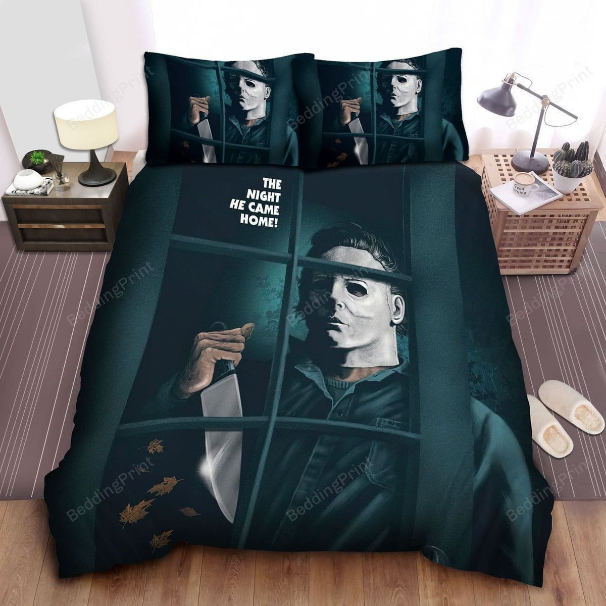 Michael Myers The Night He Came Home Duvet Cover, Flastsheet, Pillowcase Bedding Set Gift Ideas For Fans, For Halloween