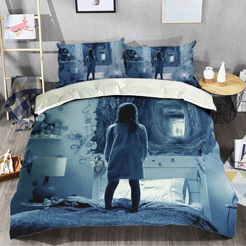 Paranormal Activity The Ghost Dimension Duvet Cover, Bedding Set Gifts For Birthday, Valentine, Patrick’s Day, For Halloween