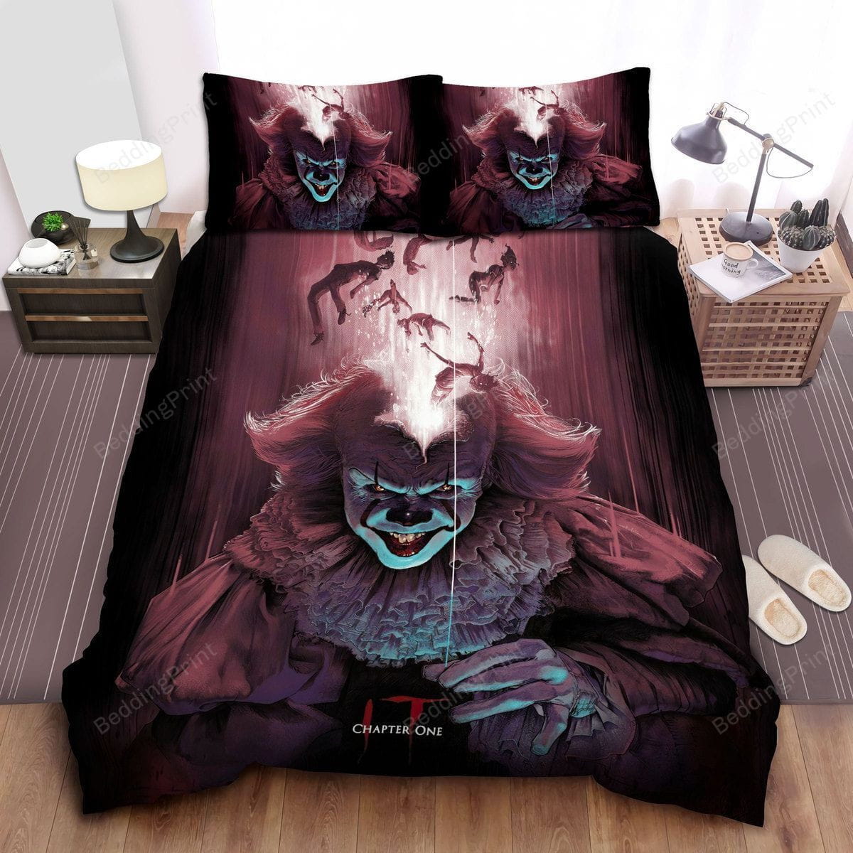 Pennywise From It, Chapter One Duvet Cover, Bedding Set Gift For Christmas, Black Friday, Thanksgiving, For Halloween