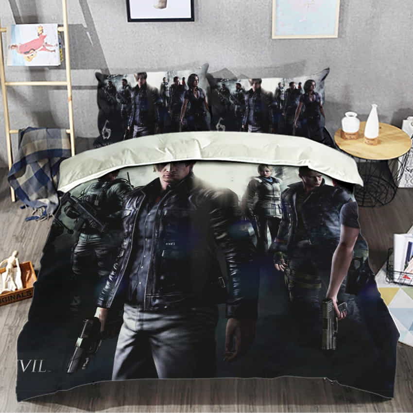 Resident Evil 6 Characters Bedding Set Gift For Valentine’s Day, For Halloween