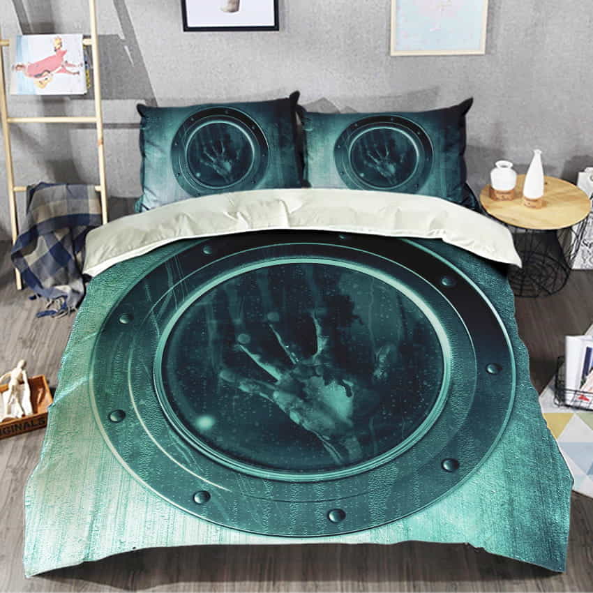 Resident Evil Revelations Video Game Duvet Cover, Flastsheet, Pillowcase Bedding Set Gift For Fans, Birthdays, For Halloween