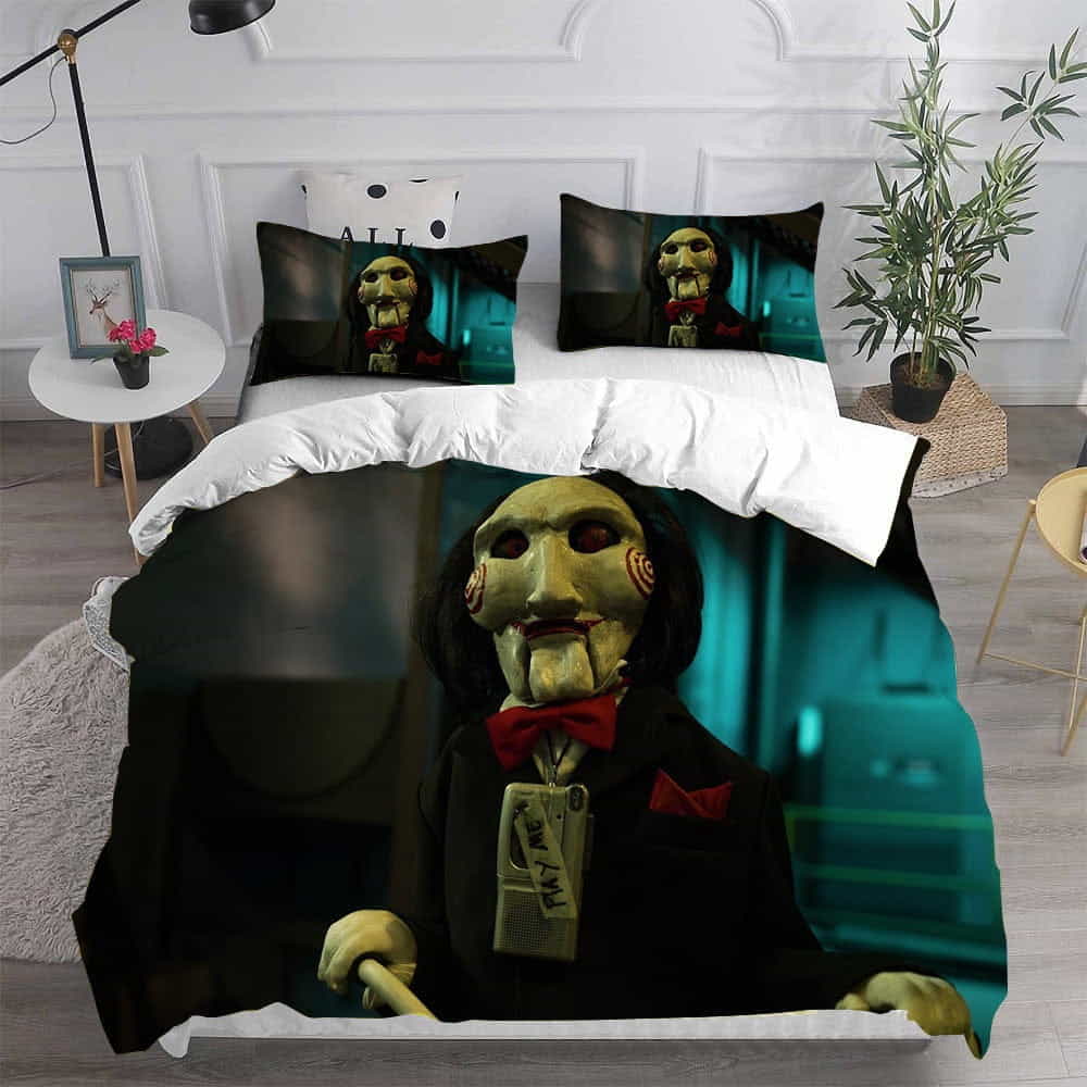Saw Bedding Sets Gift For Birthday, Halloween, Christmas, Father’s Day