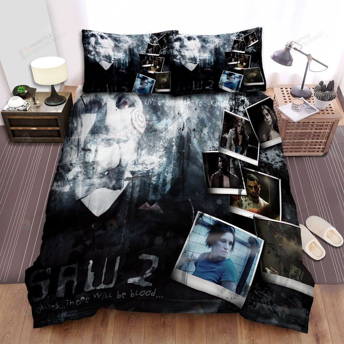Saw Ii Movie Duvet Cover, Flastsheet, Pillowcase Bedding Set Gift Ideas For Fans, For Halloween