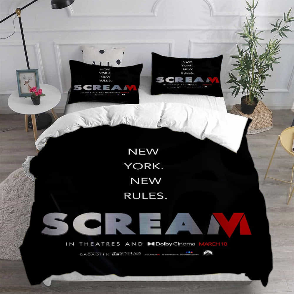 Scream VI Bedding Sets Duvet Cover, Flatsheet, Pillowcases Perfect Gift For Fans, For Halloween