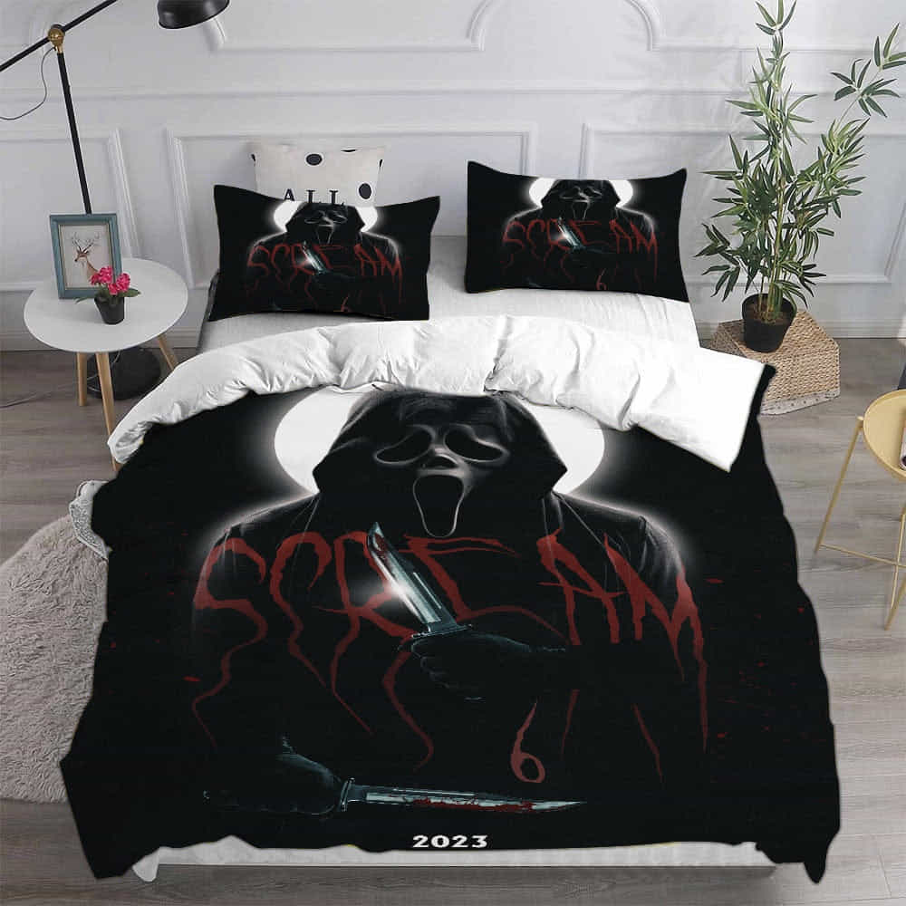 Scream VI Bedding Sets Gift For Birthday, Halloween, Christmas, Father’s Day