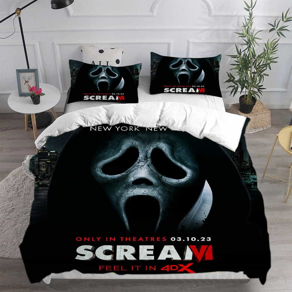 Scream VI Bedding Sets Gifts For Family Members Father’s Day, For Halloween