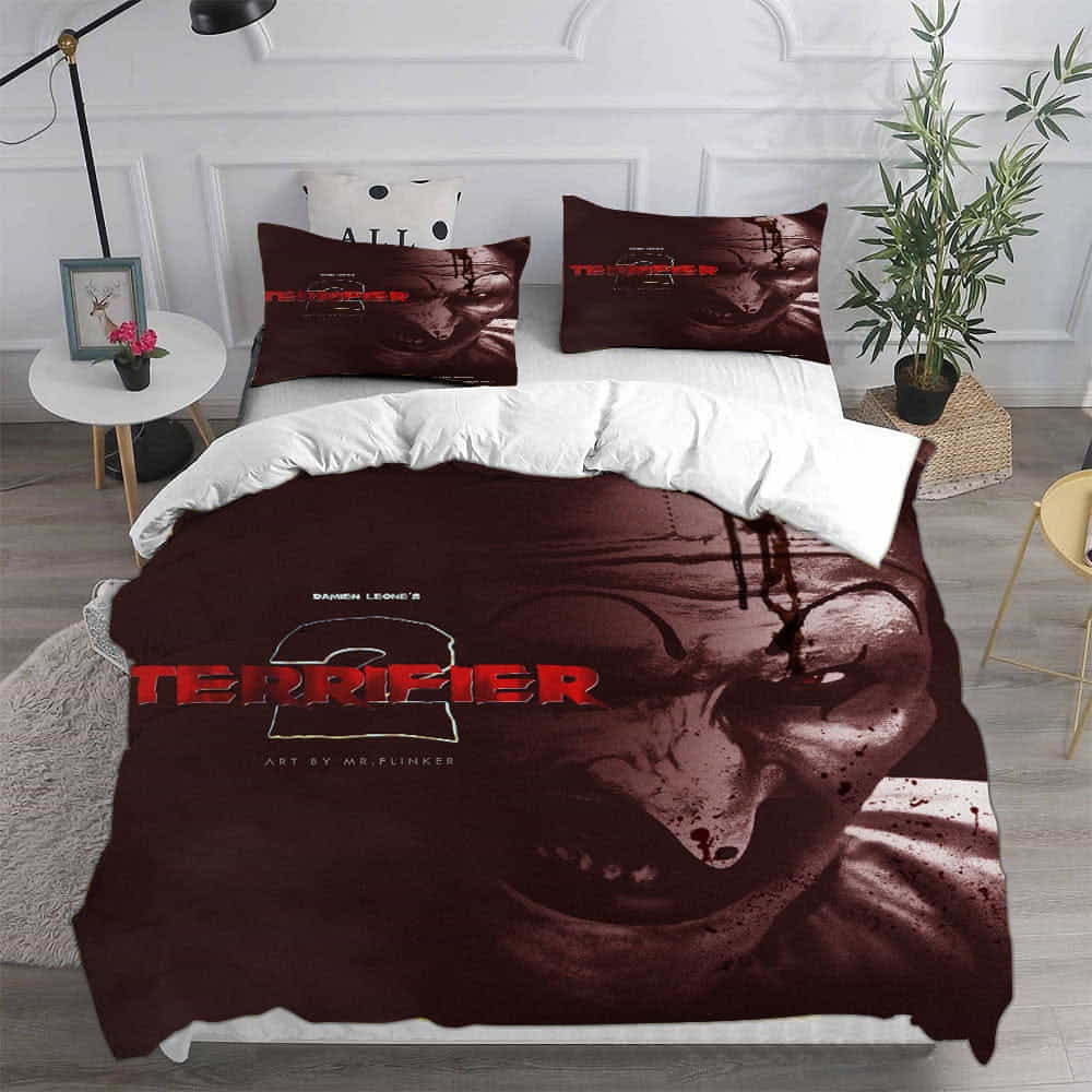 Terrifier 2 Bedding Sets Duvet Cover, Flatsheet, Pillowcases Perfect Gift For Fans, For Halloween