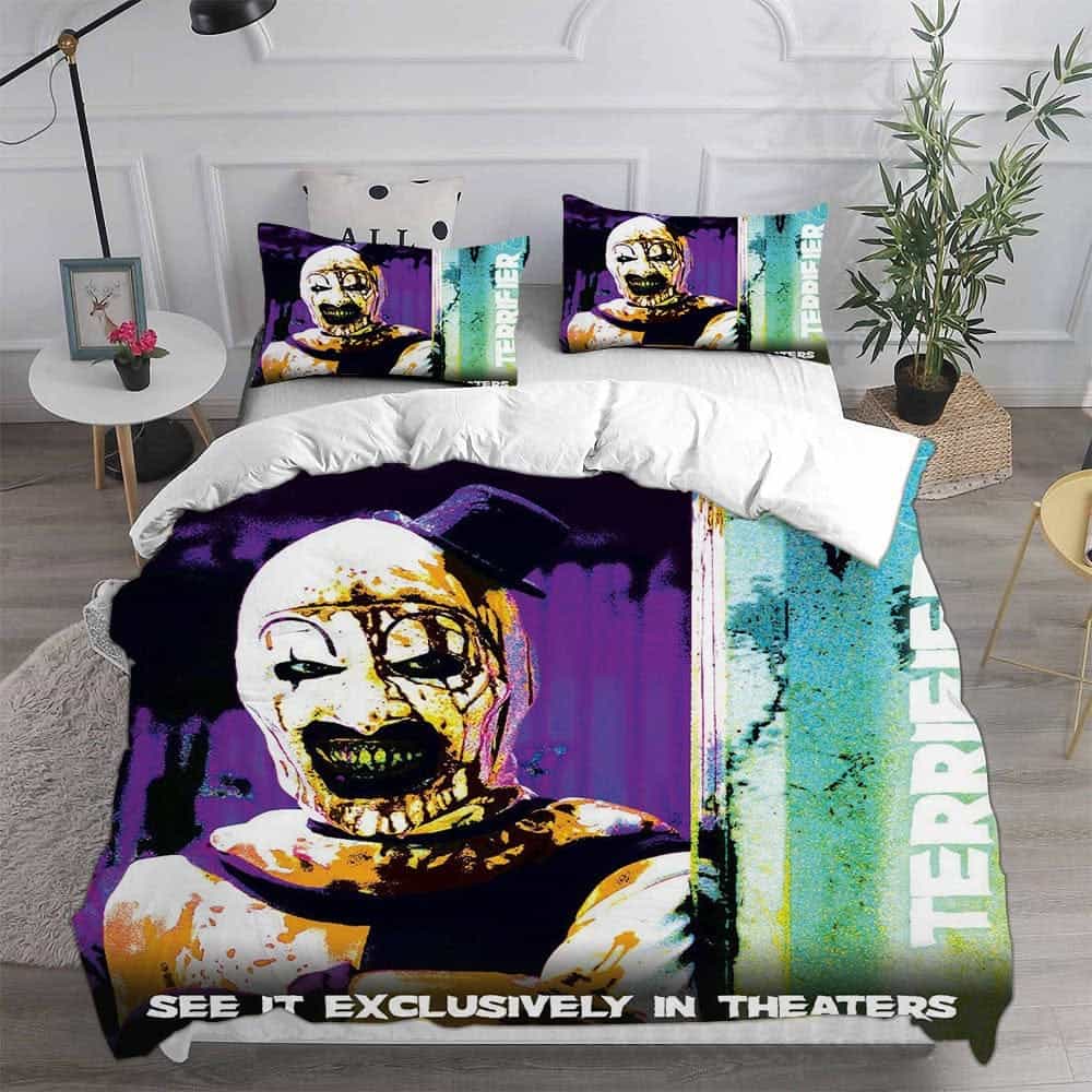 Terrifier 2 Bedding Sets Gift For Birthday, Halloween, Christmas, Father’s Day