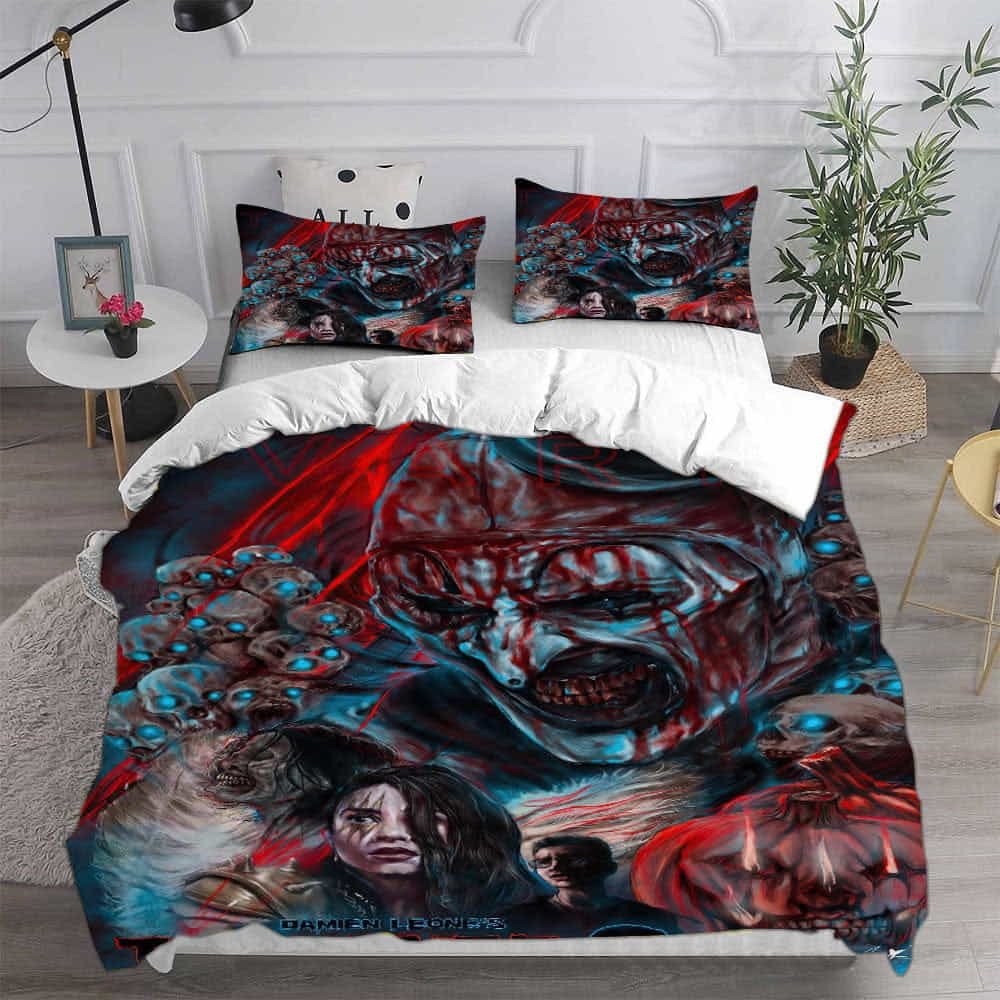 Terrifier 2 Bedding Sets Gift For Wife, Husband, Besties, For Halloween