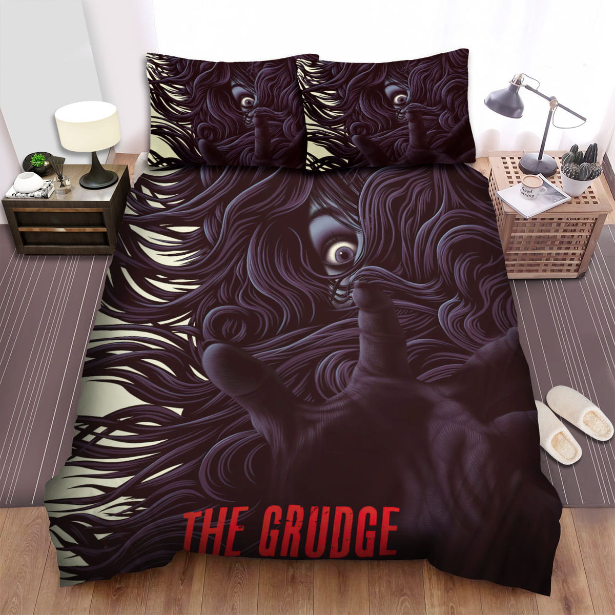 The Grudge (2020) It Will Never Let You Go Bed Sheets Spread Duvet Cover Bedding Sets, For Halloween