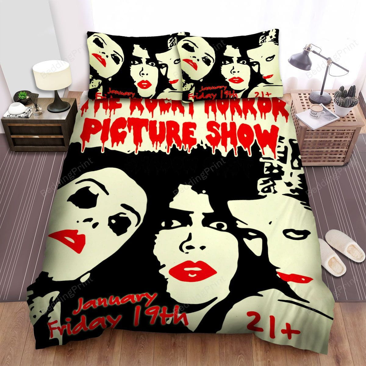 The Rocky Horror Picture Show (1975) Live At The Armory Presents Movie Poster Duvet Cover, Bedding Set Gifts For Black Friday Christmas Thanksgiving Black Friday, For Halloween