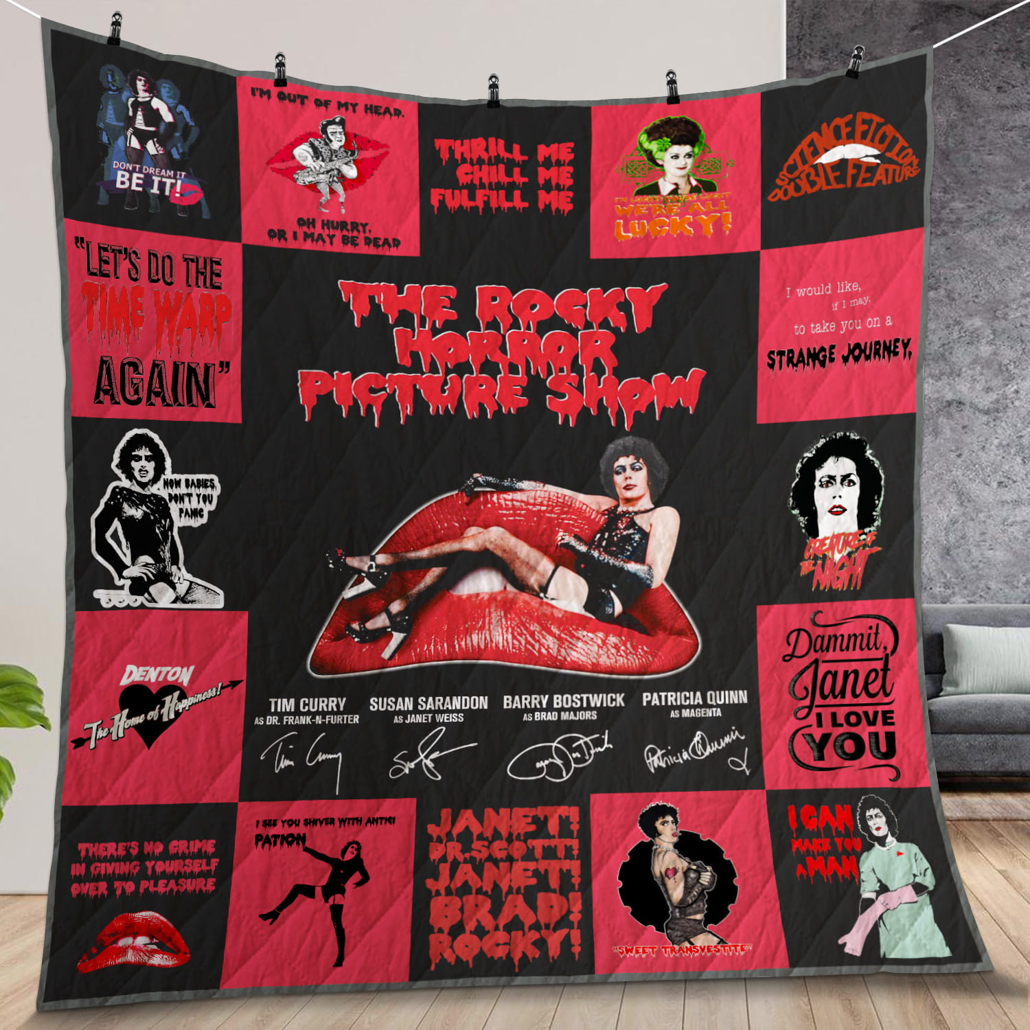 The Rocky Horror Picture Show Quilt Gift For Christmas, Birthday, Halloween