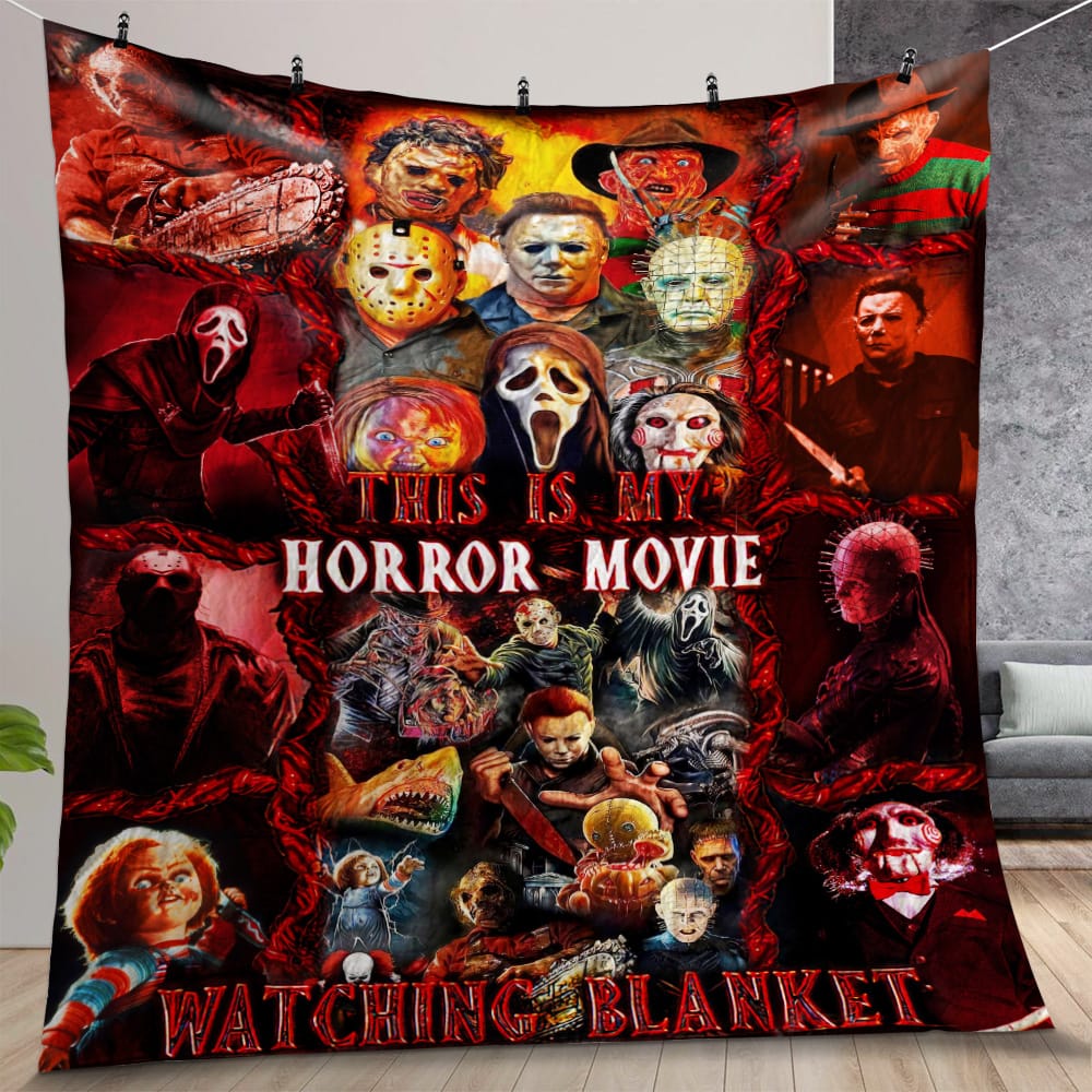 This Is My Horror Movies Quilt Gift For Christmas, Birthday, Thanksgiving, For Halloween